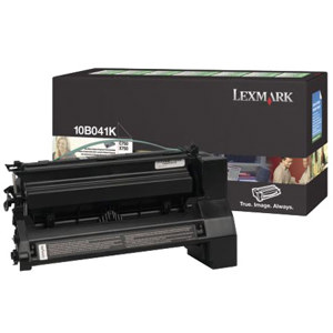  Lexmark 10B041K Original Black Laser Toner Cartridge for  C750 / X750E Printers, Yield 6,000 Pages 