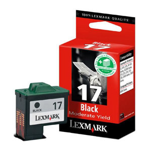  Lexmark Black Print Inkjet Cartridge # 17 - Approximate Yield: 205 Pages 