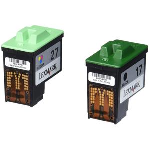  Lexmark #17/# 27 Black & Color InkJet Print Cartridge Pack - Black and Color (Cyan, Magenta, Yellow) 