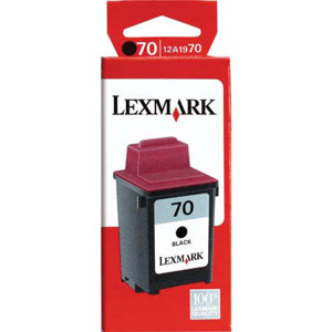  Lexmark Black Print Inkjet Cartridge #70 - Approximate Yield: 600 Pages 
