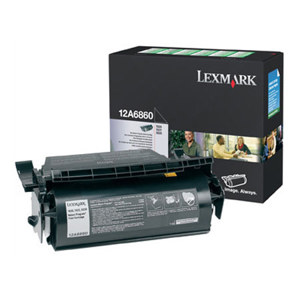  Lexmark 12A6860 Black Toner Cartridge, Yield 10,000 Pages 
