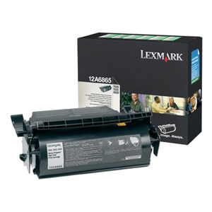 Lexmark 12A6865 Black Toner Cartridge, Yield 30,000 Pages 