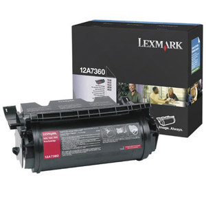  Lexmark 12A7360 Black Toner Cartridge for T630, T632 & T634 Series Printers, 5000 Pages 