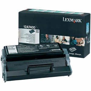  Lexmark Laser 12A7400 Black Return Program Print Cartridge with 3,000 Pages Yield Capacity 