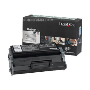  Lexmark 12A7405 Black Toner Cartridge, E321, E323 High Yield Return Program Print Cartridge, Yield 6,000 Pages 