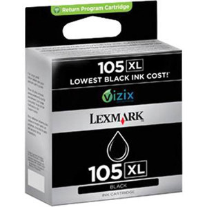  Lexmark 105XL Black High Yield Return Program Ink Cartridge 