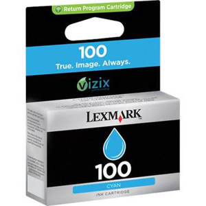  Lexmark 100 Cyan Return Program Ink Cartridge 