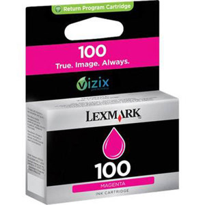  Lexmark 100 Magenta Return Program Ink Cartridge 