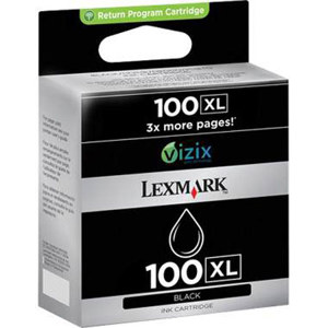  Lexmark 100XL Black High Yield Return Program Ink Cartridge 