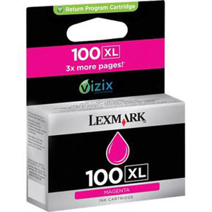  Lexmark 100XL Magenta High Yield Return Program Ink Cartridge 