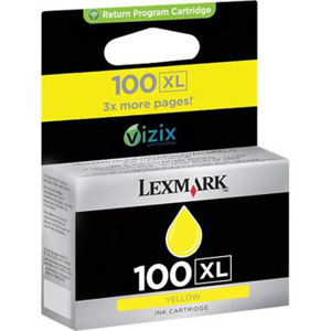  Lexmark 100XL Yellow High Yield Return Program Ink Cartridge 