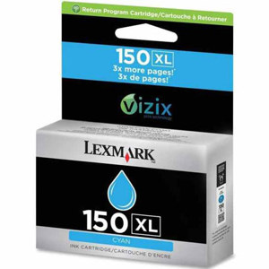  Lexmark 150XL Ink Cartridge for S315, S415, S515, Pro 715 and Pro 915 Printers, 700 Pages Yield, Cyan 