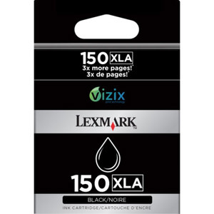  Lexmark 14N1636 Black 150XL Ink Cartridge for Pro715 & Pro915 Printers, High Yield, 750 Pages Yield 