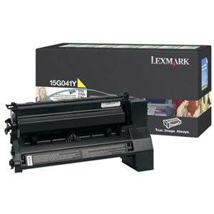  Lexmark Laser 15G041M Yellow Return Program Print Cartridge with 6,000 Pages Yield Capacity 