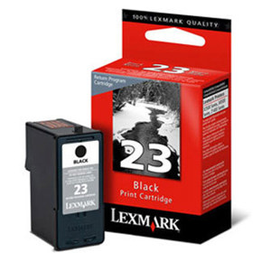  Lexmark No 23 Black Return Program Ink Print Cartridge for X3530, X3550, X4530, X4550 and Z1420 Printers, 200 Pages Yield 