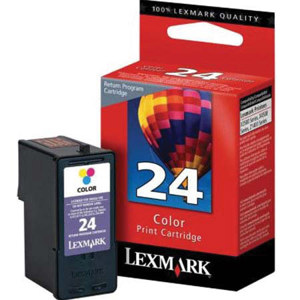  Lexmark Color Print Inkjet Cartridge # 24 Color (cyan, magenta, yellow) 