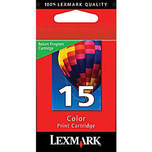  Lexmark No 15 Color Return Program Ink Print Cartridge for Z2300, Z2320, X2600 and X2650 Printers, 150 Pages Yield 