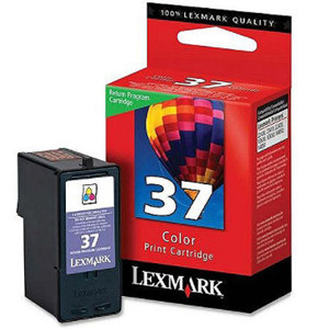  Lexmark No 37 Color Return Program Ink Print Cartridge for Z2420, X3650, X4630 and X4650 Printers, 175 Pages 