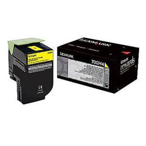  Lexmark 80C0H40 Yellow Toner Cartridge for CX410 Series Multifunction Printers, 3000 Pages Yield 