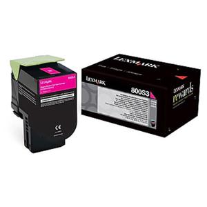  Lexmark 80C0S30 Magenta Toner Cartridge for C310 Series Printers, 2000 Pages Yield 