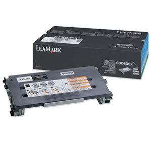  Lexmark C500S2KG Black Toner Cartridge for C500n, X500n, X502n Printers, 2500 Pages Yield 