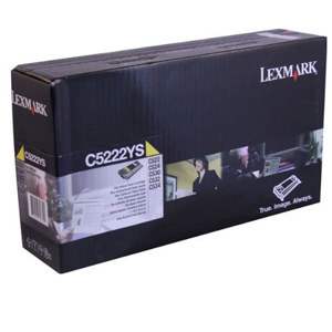  Lexmark C5222YS Yellow Toner Cartridge for C522, C524, C53x Series Printers, 3000 Pages Yield 
