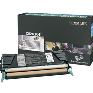  Lexmark C5240KH High Yield Black Laser Toner Cartridge for  C524/C534 , Yield 8000 Pages 