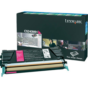  Lexmark C5240MH High Yield Magenta Laser Toner Cartridge for  C524/C532/C534 , Yield 5000 Pages 