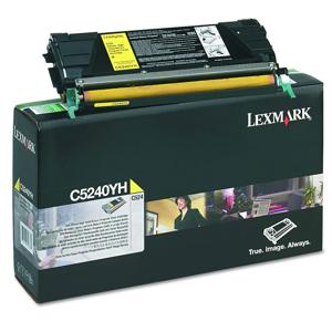 Lexmark High Yield Yellow Laser Toner Cartridge C5240YH - Yield: 5,000 Pages 