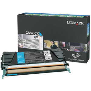  Lexmark C5340CX Cyan Toner Cartridge for C534 Series Printers, 7000 Pages Yield 