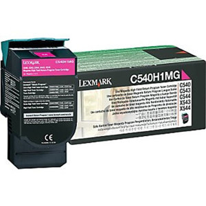  Lexmark C540H1MG High Yield Magenta Laser Return Program Toner Cartridge, 2,000 Pages Yield 