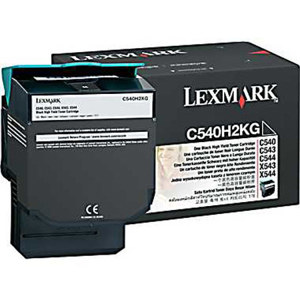  Lexmark C540H2KG Black Toner Cartridge for C540 / C543 / C544 / X543 / X544 Series Printers & MFPs, 2500 Pages Yield 