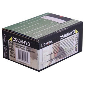  Lexmark C540H4YG Yellow Toner Cartridge for C540, C543, C544, X543 & X544 Series Printers, 2000 Pages Yield 