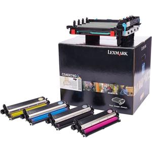  Lexmark C540X74G Black & Color Imaging Kit for X543 & X544 Series MFPs & C540, C543 & C544 Series Printers, 30000 Pages Yield 