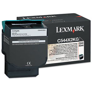  Lexmark C544X2KG Black Toner Cartridge for C544, X544 Series Printers, 6000 Pages Yield 