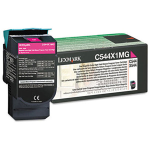  Lexmark C544X4MG Magenta Toner Cartridge for C544 & X544 Series Printers, TAA Compliant, 4000 Pages Yield 