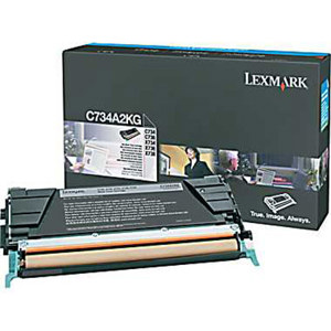  Lexmark C734A2KG Black Toner Cartridge for C734, C736, X734, X736 & X738 Series Printers, 8000 Pages Yield 