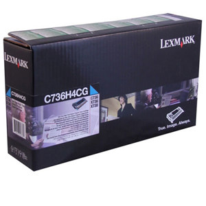  Lexmark Cyan High Yield Return Program Toner Cartridge, 12000 Pages Yields 