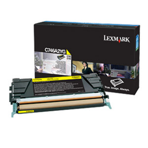  Lexmark C746A2YG Yellow Toner Cartridge for C746 & C748 Color Laser Printer Series, 7000 Pages Yield 