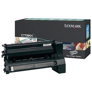  Lexmark C7700KH Black Toner Cartridge, Yield 10,000 Pages 