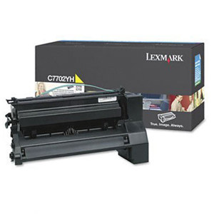  Lexmark C7706YH Yellow Toner Cartridge for C770 and C772 Series Printers, 10000 Pages Yield 