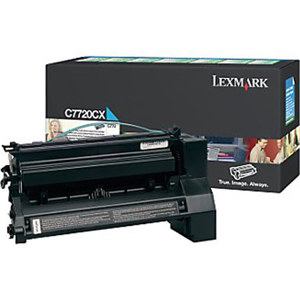  Lexmark C772 Cyan Laser Toner Cartridge with 15,000 Pages Yield Capacity 