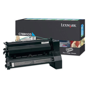  Lexmark C780H1CG Cyan Toner Cartridge, Yield 10,000 Pages 