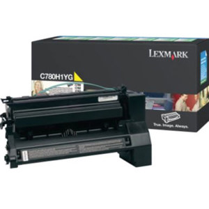  Lexmark C780H1YG Yellow Toner Cartridge, Yield 10,000 Pages 
