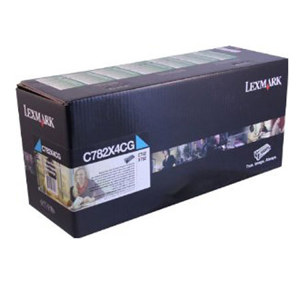  Lexmark C782X4CG Cyan Toner Cartridge for C782 Series, 15000 Pages Yield 