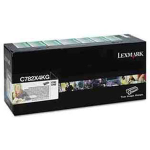 Lexmark C782X4KG Black Toner Cartridge for C782 Series, 15000 Pages Yield 