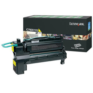  Lexmark C792X1YG Yellow Toner Cartridge for C792 Series Printers, 20000 Pages Yield 