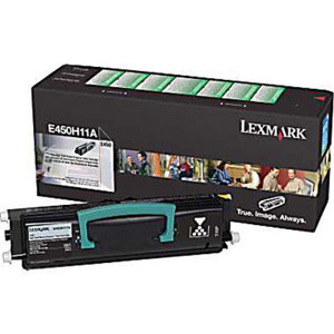  Lexmark E450H11A Toner Cartridge for E450 Series Printers, 11000 Pages, Black 