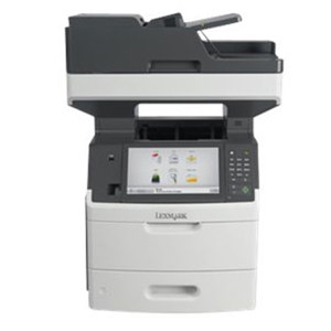  Lexmark Mx711de MultiFunction Mono Laser Printer, 70ppm Print Speed, 1200x1200dpi Print Resolution, 650 Sheets Standard Input - Print/Scan/Fax/Copy 