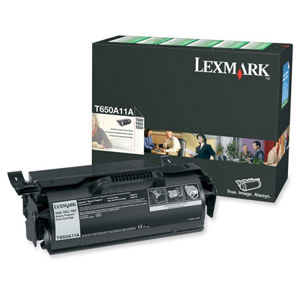  Lexmark T650A11A Black Toner Cartridge for T650, T652 & T654 Series Printers, 7000 Pages 